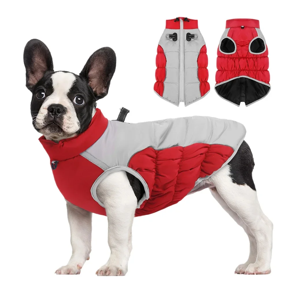 

Reflective Winter Warm Dog Clothes Windproof Pet Clothes Dog Coat Jacket Vest for Large Medium Dog Labrador French Bulldog