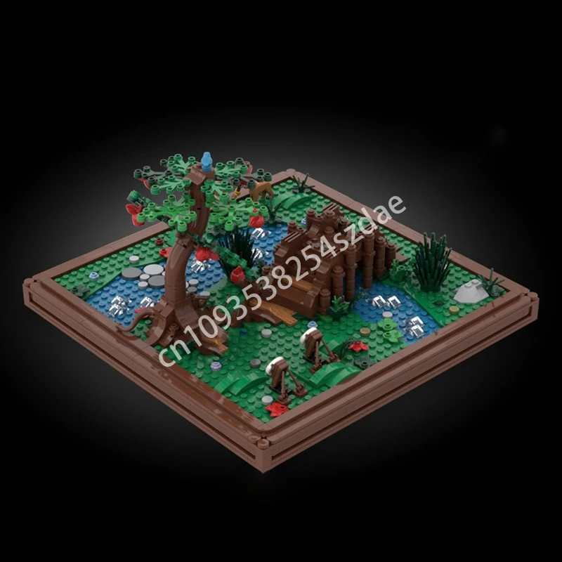 

396 шт. MOC, тренировочный замок для стрельбы из лука, строительные блоки STEM, образование, Рождественская игрушка, подарок, креативная сборка, конструкция