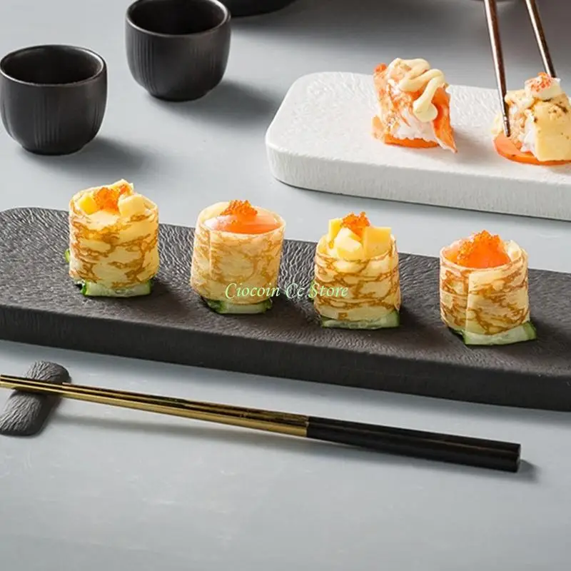 

X90F Сервировочное блюдо Прямоугольная тарелка Десертная тарелка для домашних закусок Легко чистится