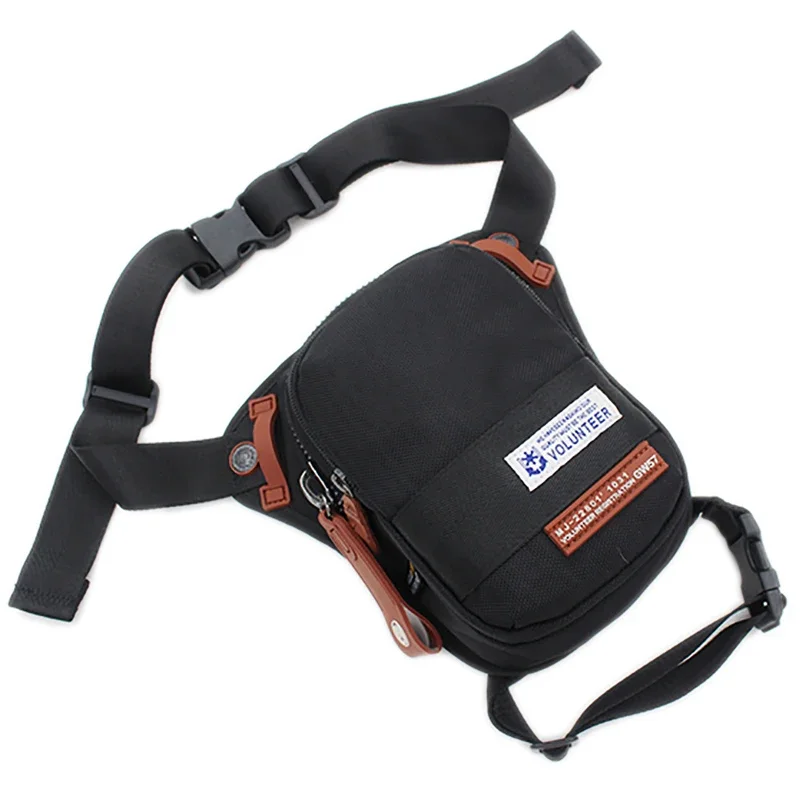 Imagem -04 - Pacote de Cintura Masculino Oxford Impermeável Soltar Bolsa de Coxa para Motociclista Assalto de Viagem Mensageiro Fanny Pack Perna de Quadril b