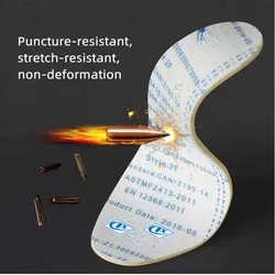 Sito all'aperto cuscinetti antinfortunistici antiperforazione sottopiede in Kevlar resistente alle coltellate sottopiede per scarpe antinfortunistiche morbide antiperforazione resistente alle coltellate