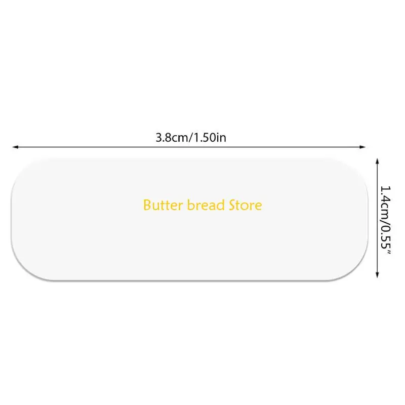 Almohadillas pegatina doble transparentes W89C No rastreo impermeable para artesanía arte bricolaje 60x