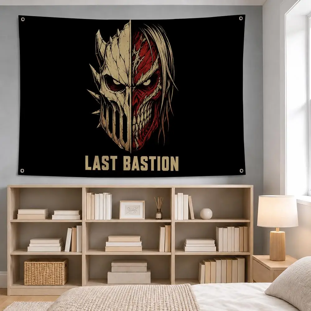 Anime Attack on Titan Survey Corps Flags wall flag fabric hanging flag room decor apartment living room photo corner