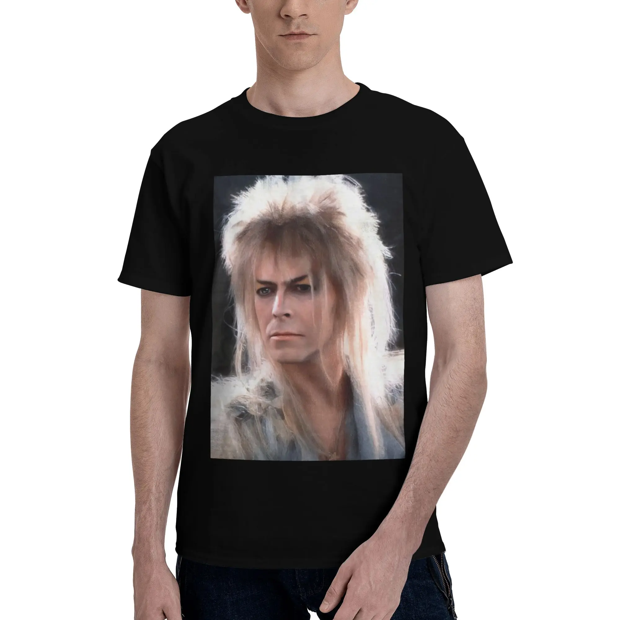 

Jareth the King of Goblins Falling in the Labyrinth 100% Cotton T-Shirt Men's Fashion T Shirts Men O-Neck Short Sleeve S-6XL