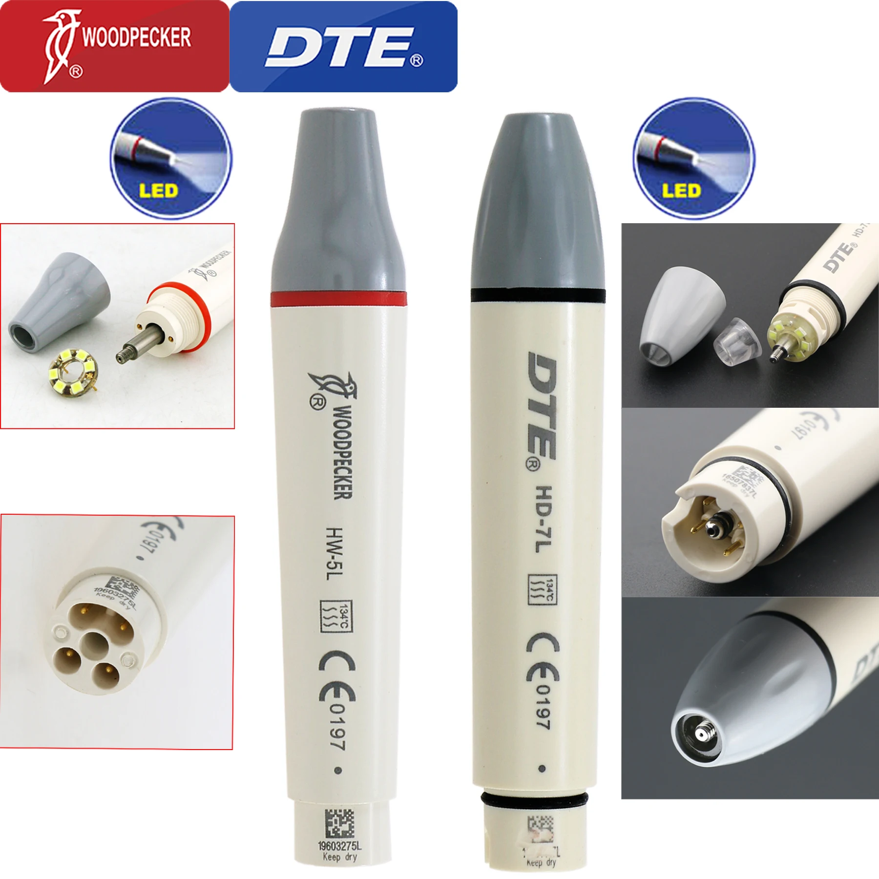 نقارة خشب-DTE قشارة أسنان بالموجات فوق الصوتية ، تبييض الأسنان ، البناء ، UDS ، N2 ، N3 ، V2 ، V3 ، Fit EMS ، NSK ، ACTEON ، SATELEC