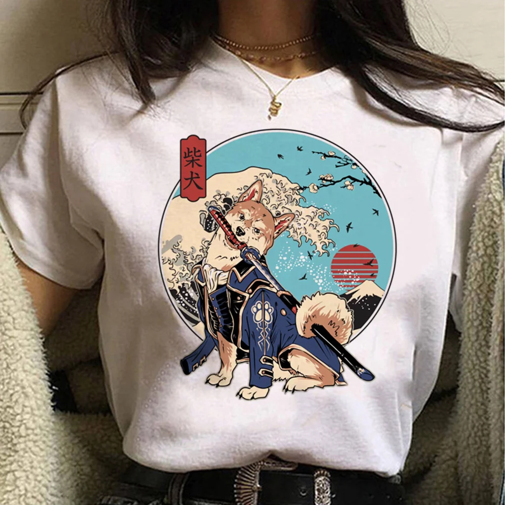 

Shiba Inu Tee women harajuku anime tshirt female anime manga y2k clothes