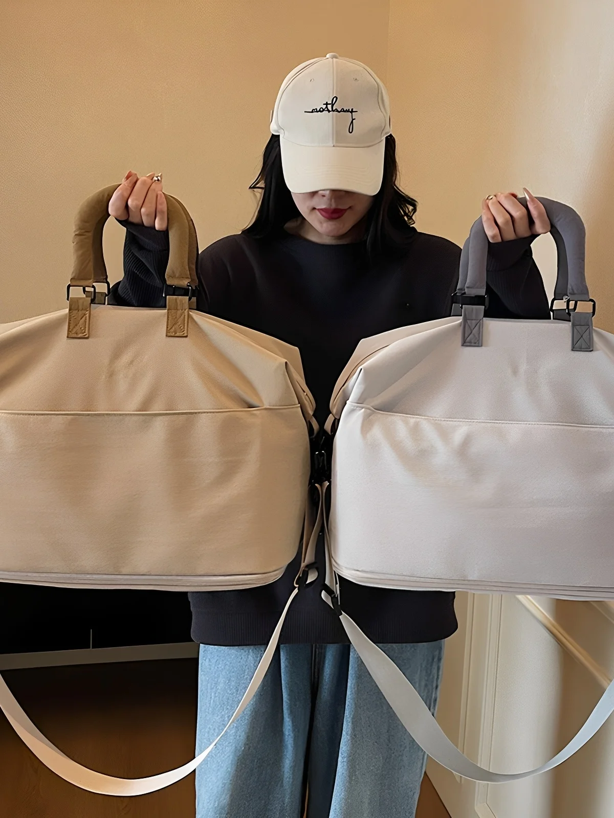 large-capacity-handheld-sports-fitness-bag-fashion-travel-bag-short-trip-business-trip-luggage-lightweight-maternity-storage
