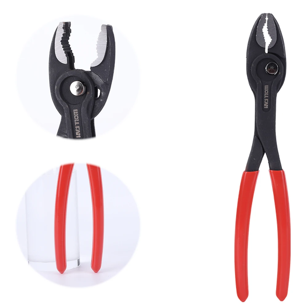 

8-Inch Snap-Ring Pliers Quick Adjust Home Repair Pliers Multi-Function Screw Removal Pliers for Extracting Rusty Damaged Screw