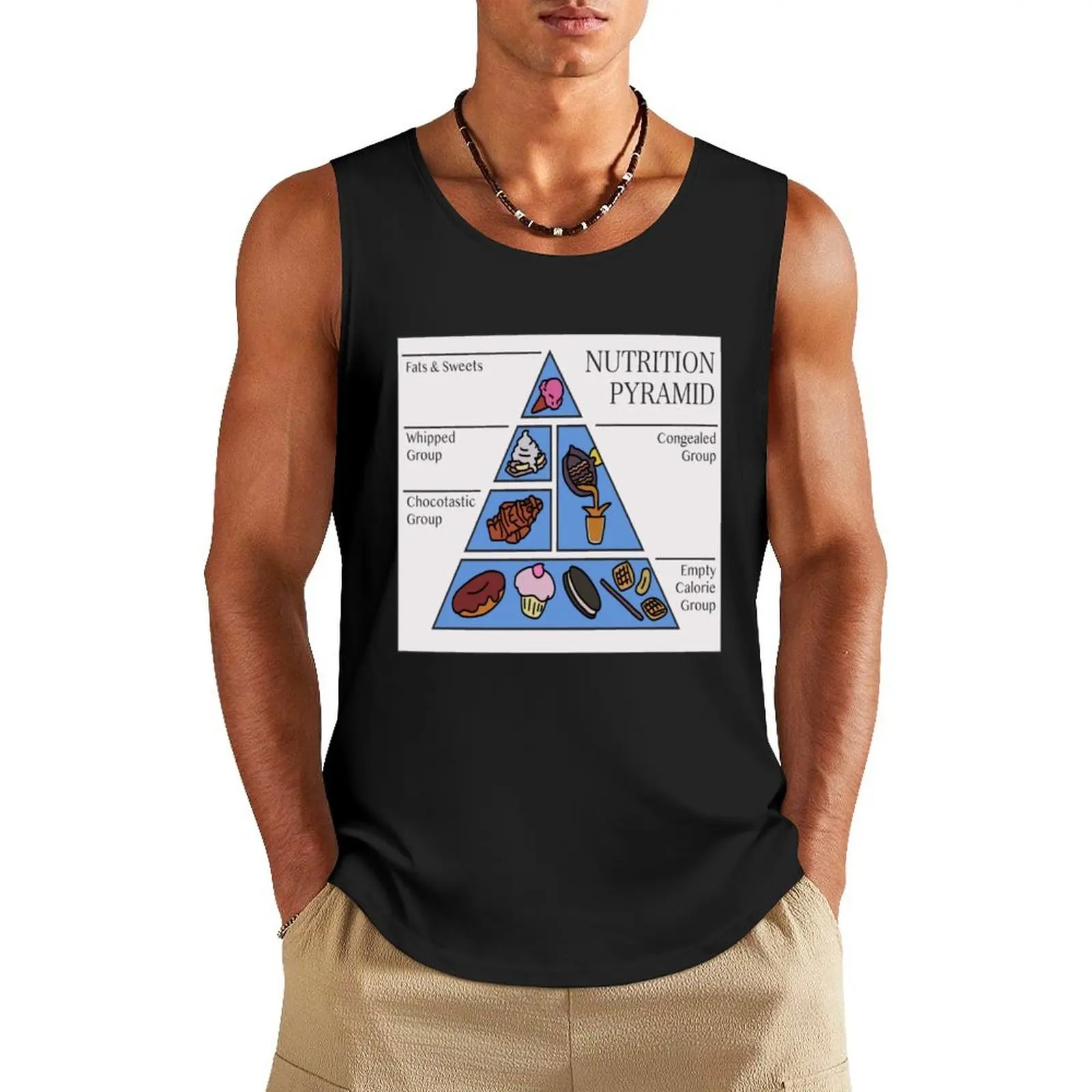 

dr nicks nutrition pyramid Tank Top Clothing Bodybuilding shirt Male vest T-shirts men
