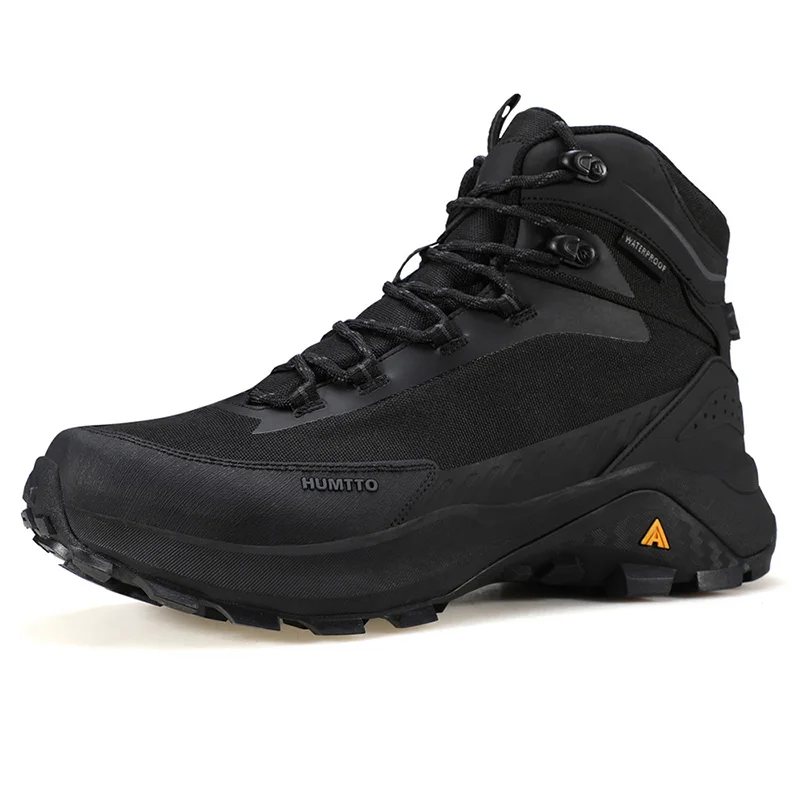 HUMTTO-zapatos de Trekking transpirables para hombre, zapatillas de goma para exteriores, resistentes al desgaste, antideslizantes, para deportes todoterreno, para invierno