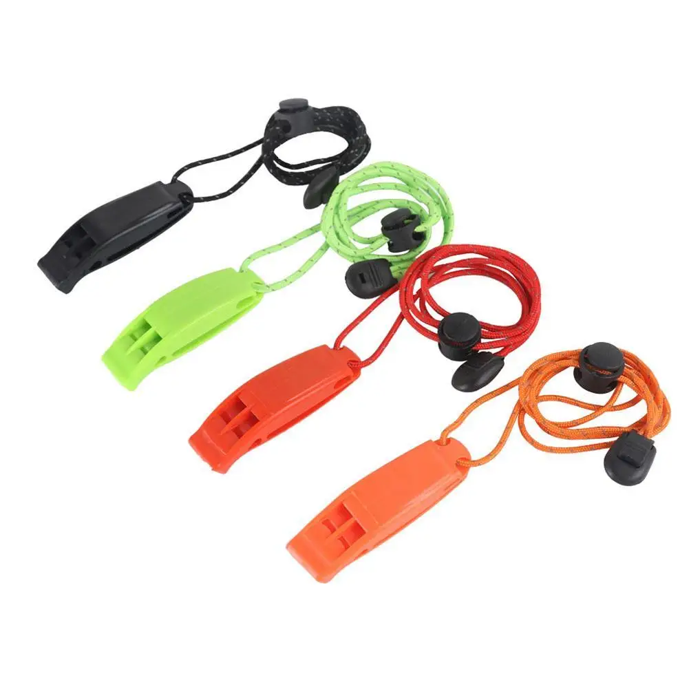 

5PCS/Kit Portable Outdoor Survival Whistle Camping Hiking Rescue Emergency Whistle Diving Football Basketball Match Whistles