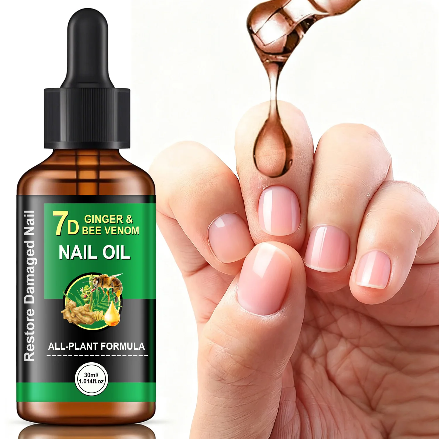 Nail Cuticle Nutrient Oil Nourish Repair Damaged Nail Care Nutrition Oil Treatment Moisturizes Strengthen Bright for Nails