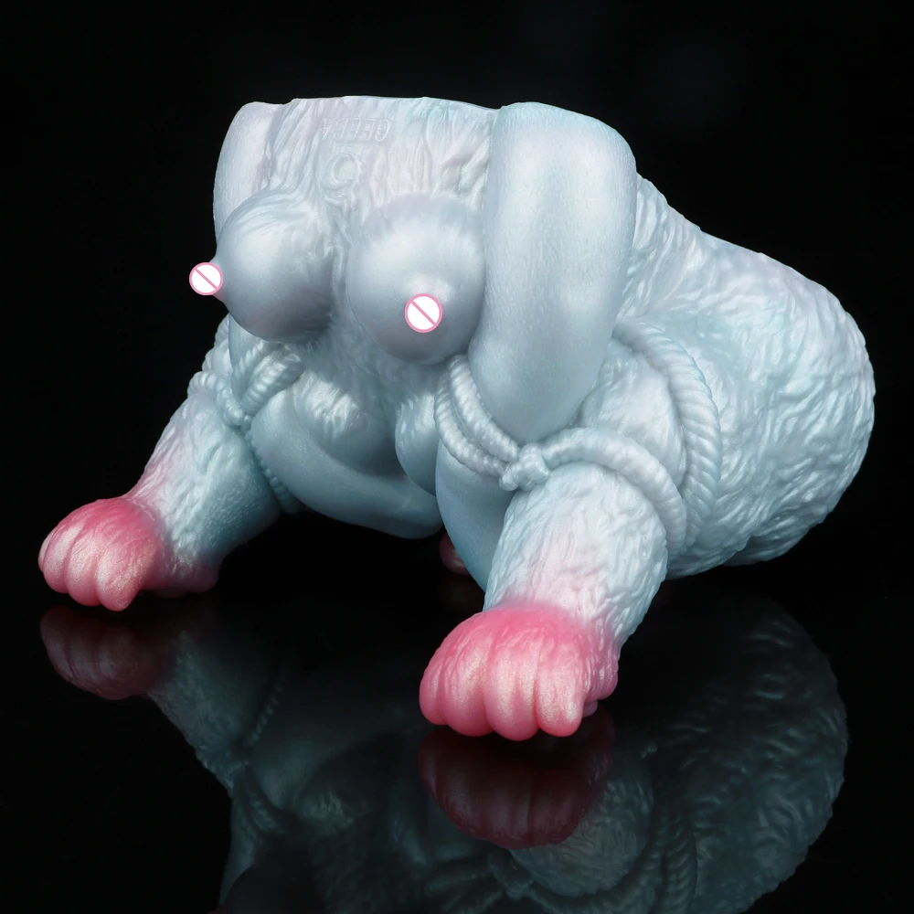 SMMQ Animal muslo y pie alienígena taza de masturbación silicona suave realista coño bolsillo masturbador de un solo canal para hombres juguete sexual