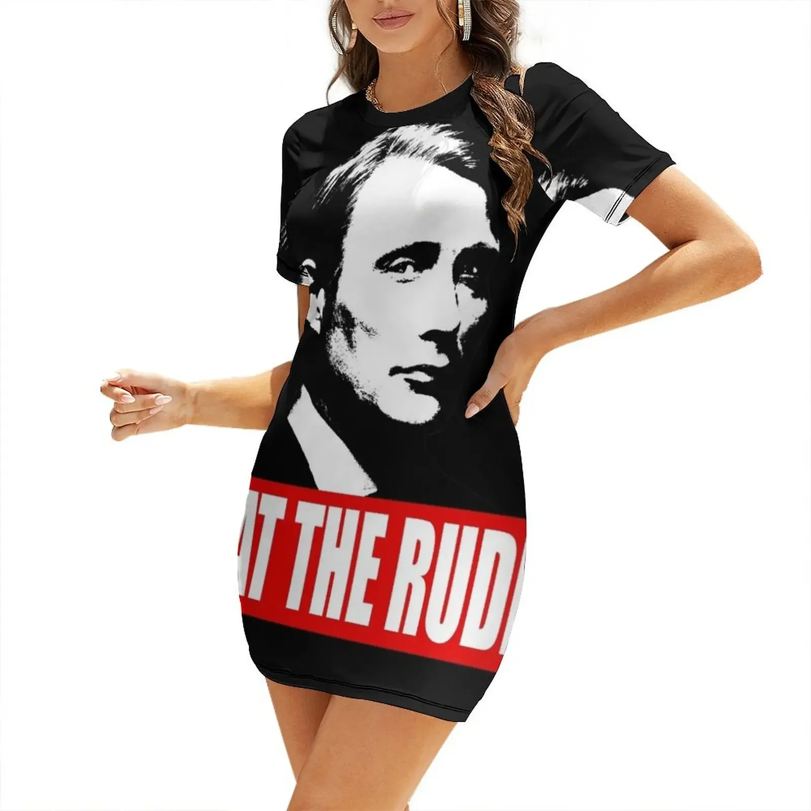 

EAT THE RUDE - Hannibal [Dark Background] Short-Sleeved Dress clothing women summer 2026 dresses for women