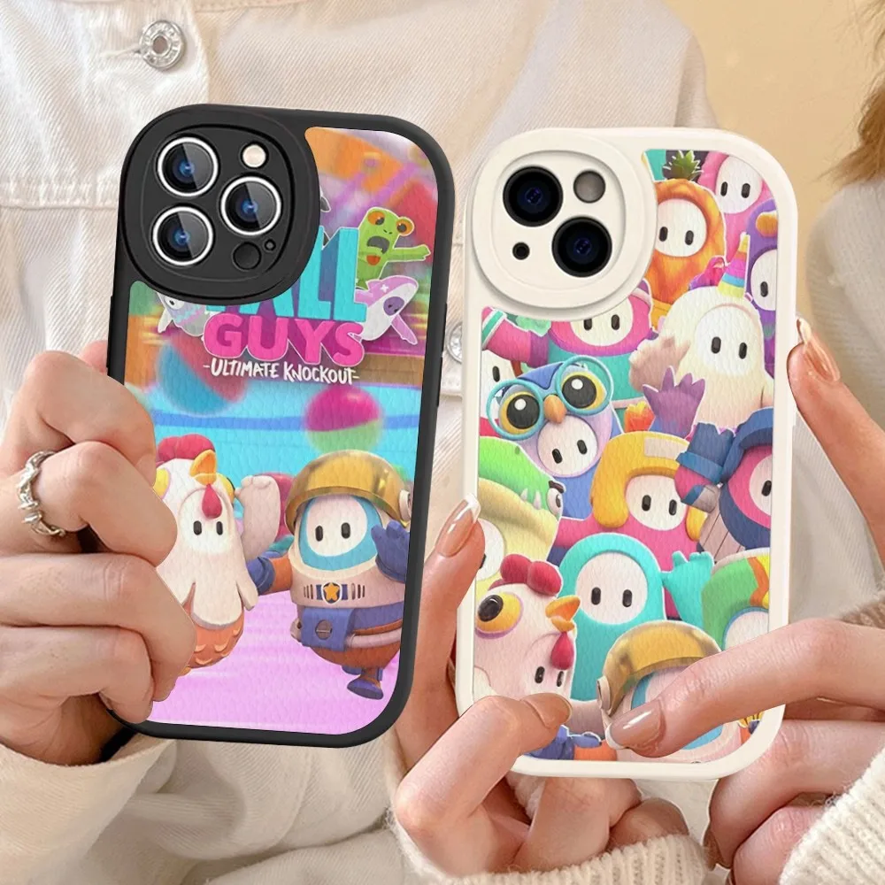 

Funny Cute G-Guys Fall Game Mousepad Hard Leather For iPhone 14 13 12 Mini 11 14 Pro Max Xs X Xr 7 8 Plus Fundas