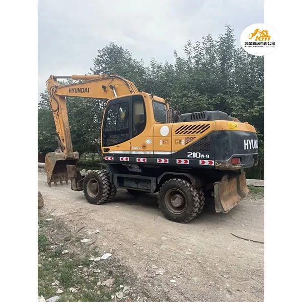 Wheel Excavator Used Hyundai 210W-9 R210 Excavators Original Condition Hinery Construction Equipments For Sale Good Korea