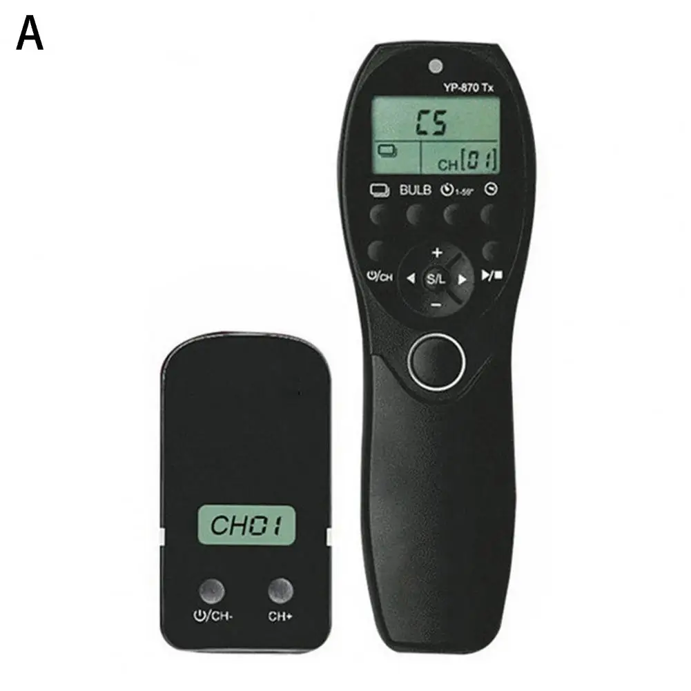 

Wireless Timing Remote Control 1 Set Useful Widely Compatible 6 Styles Single Beat Low Speed Beat Shutter Remote