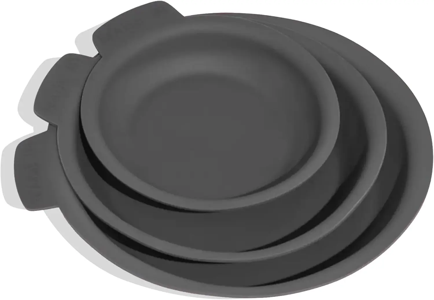 

3-Piece Silicone Frying Pan Protector Set (8",10",12") - Dishwasher Safe, Graphite