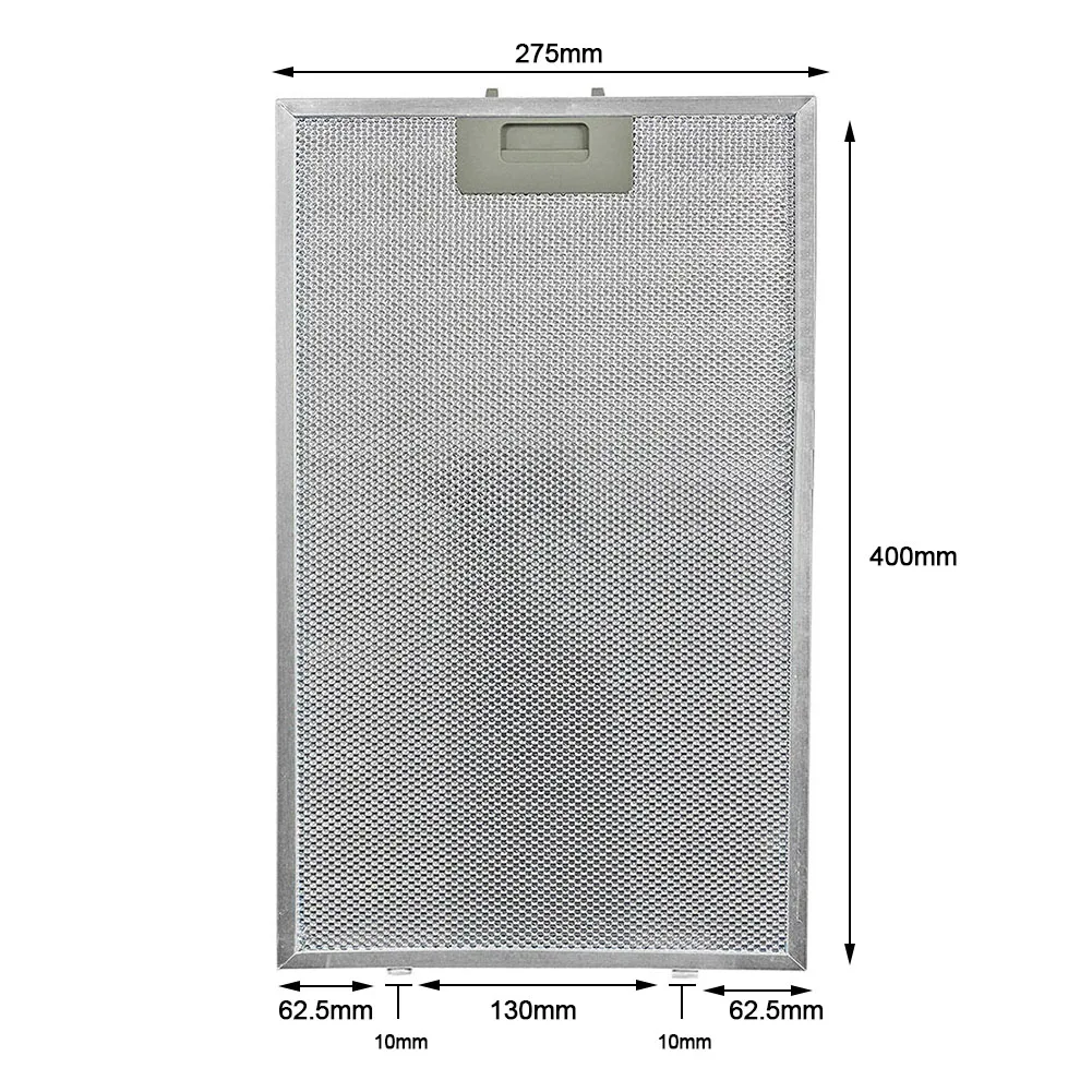 Silver Cooker Hood Filter Filter Extractor Lasting And Long Lasting Vent Filter X X Mm Aluminized Grease Filtration