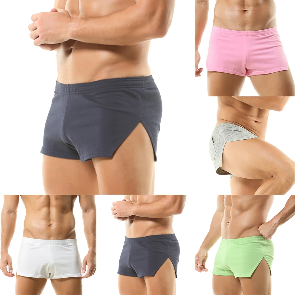 Confortable chaud nouveau court homme hommes Shorts poche extérieure pantalons courts doux solide boxeurs tout nouveau attache respirant