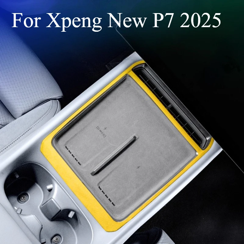 

For Xpeng New P7 2025 Center Console Trim Cover - Suede Dashboard & Panel Overlay Kit, Interior Upgrade Set
