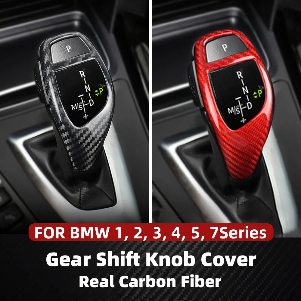 

Для BMW 1 2 4 3 5 серии F30 F34 F35 X5 X3 X4 X6 i8 Ручка переключения передач из настоящего углеродного волокна автомобиля, накладка на головку переключения передач F20 F12 F13 F15
