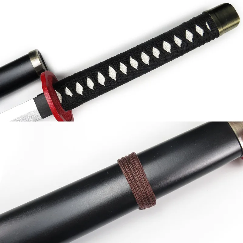 100 cm/33,37 in Inuyasha Holz Schwerter Modell Katana Requisiten Waffe Natürliche Zähne Cosplay Anime Peripheriegeräte Outdoor Spielzeug Sammeln