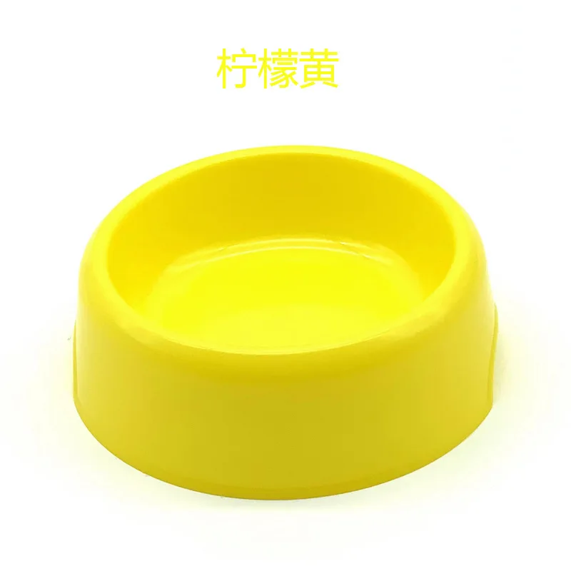 Pet Plastic Bowl Nordic Style Simple Round Mouth Dog Bowl Small Fresh Dog Food Set Cat Bowl Pet