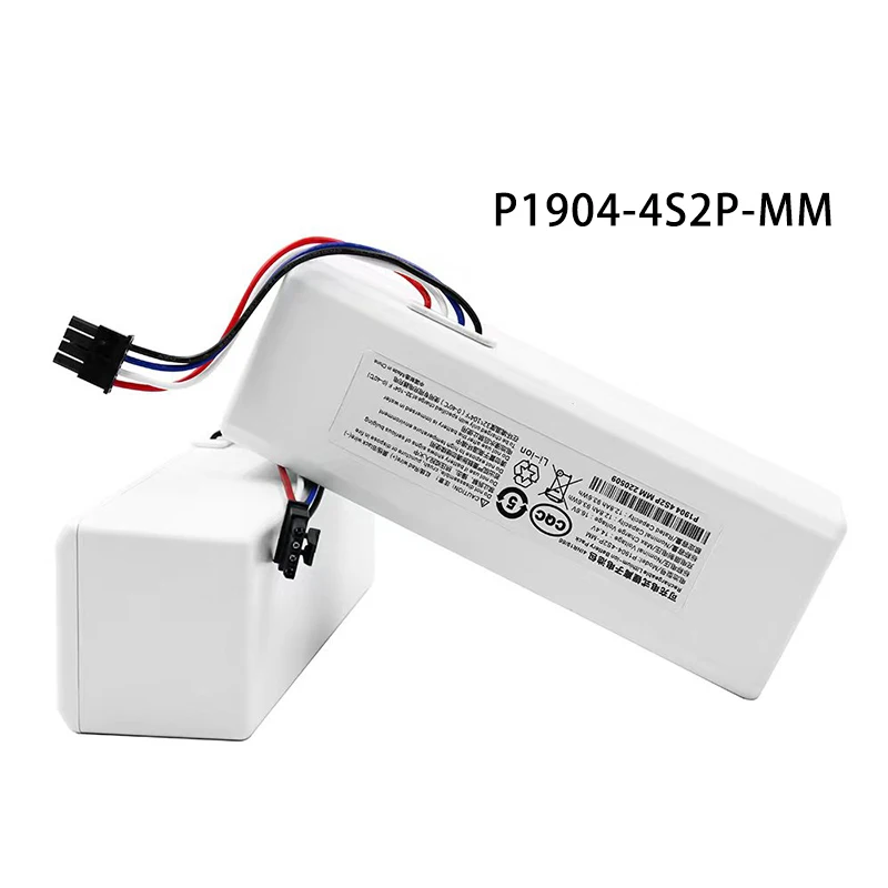 

18650 Li-ion 14.4V 5200Mah--12800Mah P1904-4S2P-MM Battery For Mijia 1C STYTJ01ZHM Robot Vacuum Mop Cleaner Accessories Parts