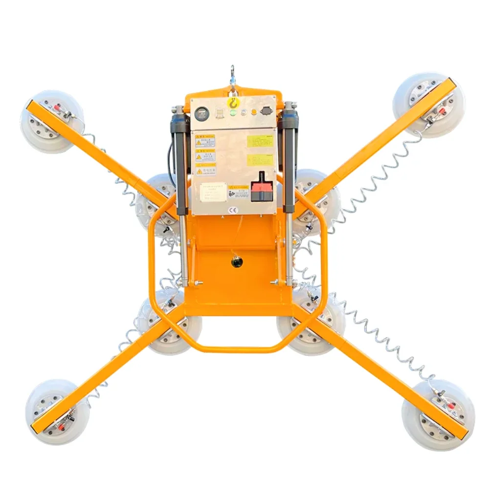 

Vacuum Glass Lifter Adjustable Suction Cup Lift for Thick Glass Sheets Delicate Panels Safety Lock Construction Warehousing