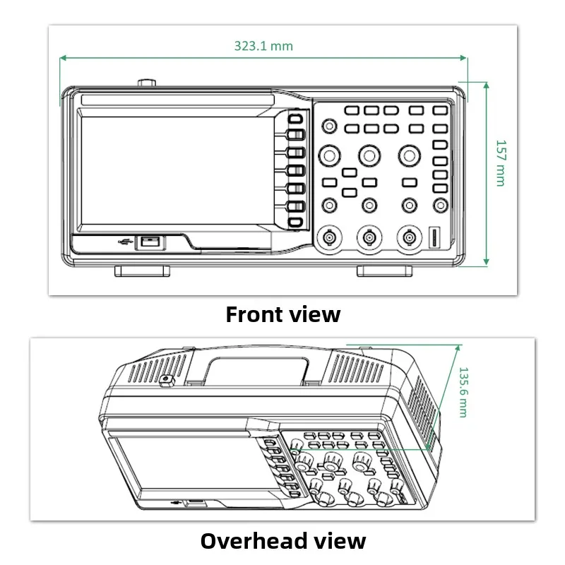 SDS1102A Dual Analog Digital Oscilloscope 50-150MHz Bandwidth