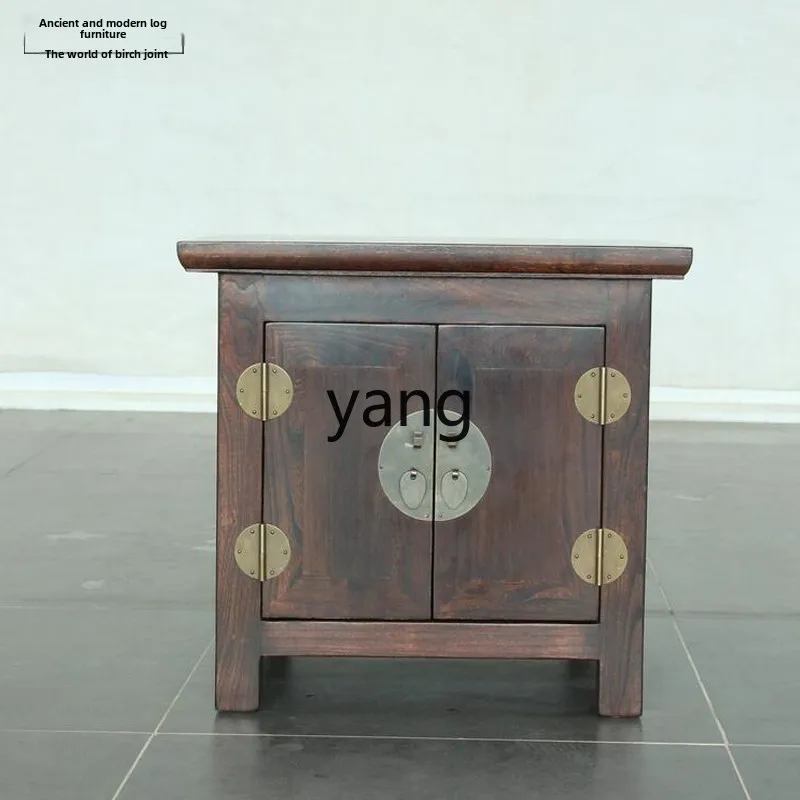 xyy antique solid wood sofa side several cabinets ancient and modern log furniture bedside table