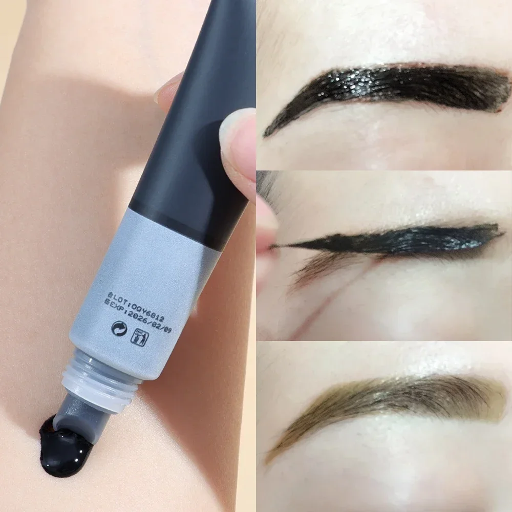 EyebloggMakeup-Teinte de tatouage pour sourcils en continu, embauimperméable longue durée, crème gel pour sourcils, cosmétiques de maquillage, 4 couleurs Peel Off