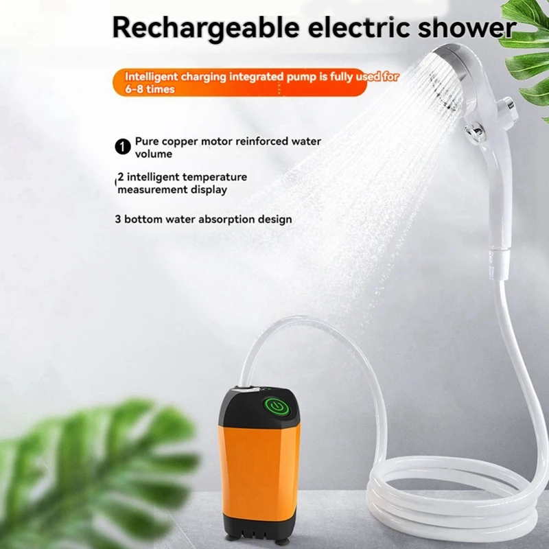 HOT SALE Camping Shower, Portable Shower For Outdoor Shower, Watertemperature Viewable Shower Adjustable Shower Heads Hose