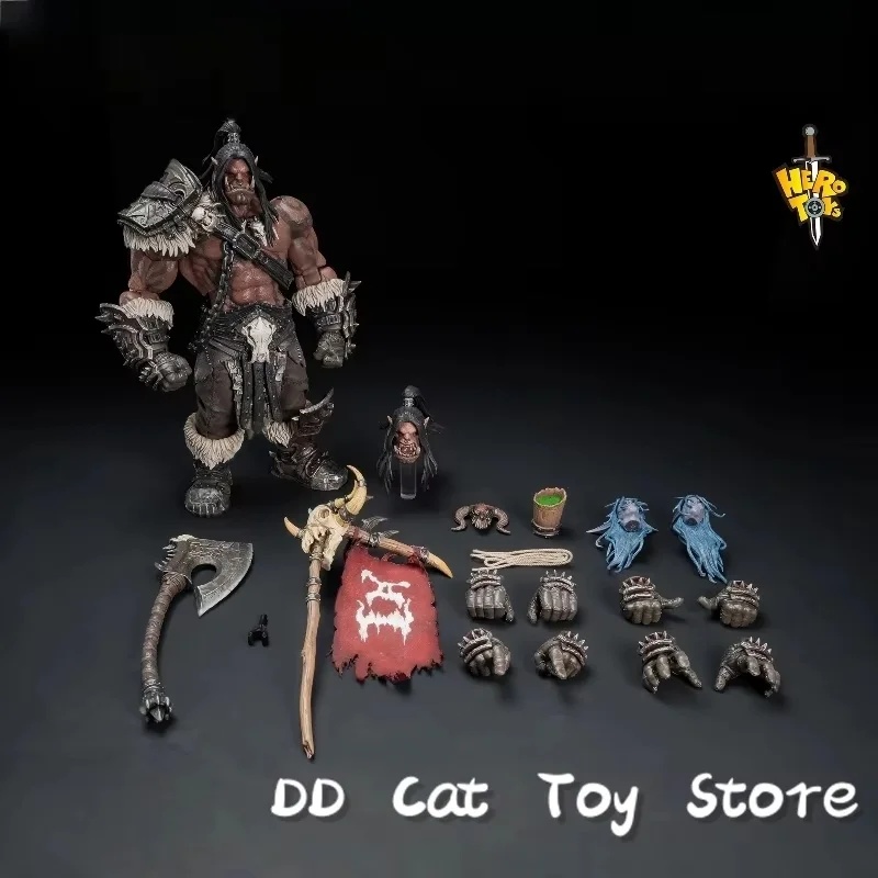 متوفر في المخزون ألعاب البطل الأصلية 1:10 نجاح باهر جروماش هيلسكريم أغنية الحرب القبلية زعيم كبير Orc المحارب تحصيل عمل الشكل