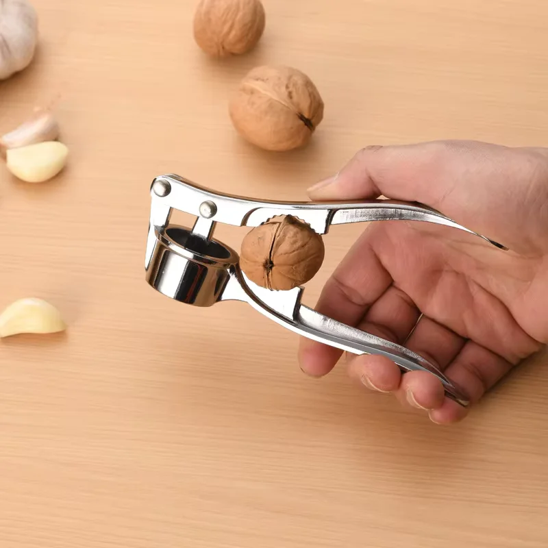 Alloy Manual Garlic Press, Garlic Puree Press, Dense Mesh, Time-saving And Labor-saving, Smooth Hand Feel, Not Easy To Rust
