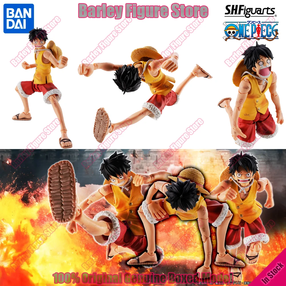 

Оригинальная коллекционная фигурка BANDAI S.H.Figuarts One Piece Monkey D. Luffy Marineford Summit War, 145 мм, модель для коллекционирования, игрушка, подарок
