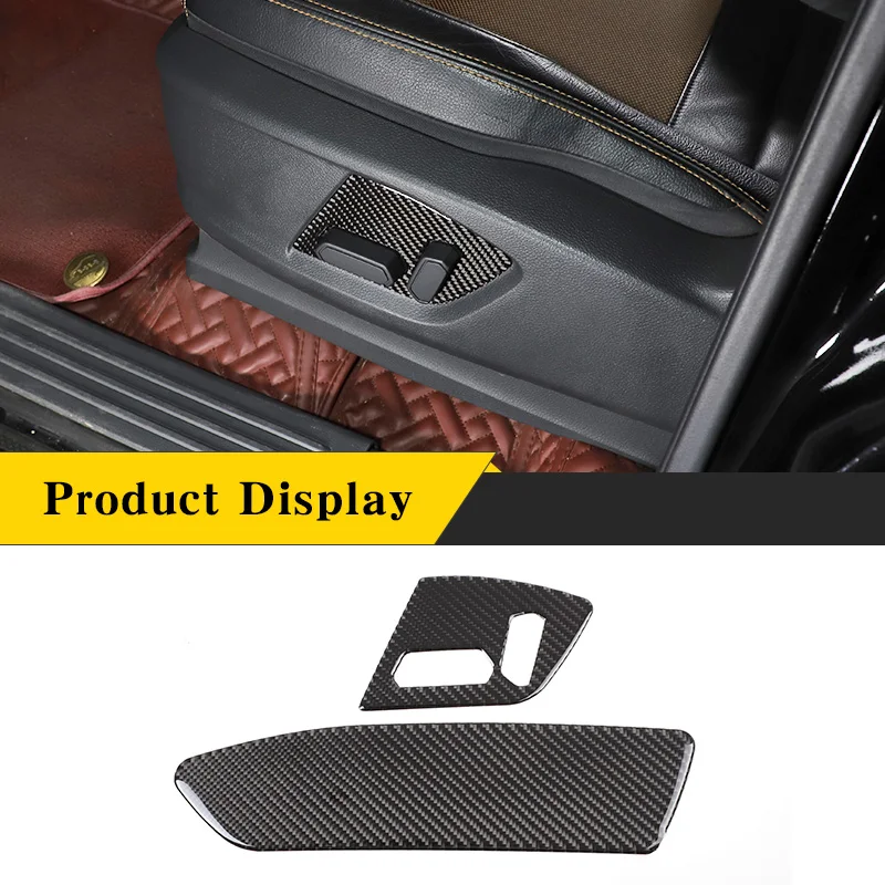 

For Ford Ranger Wildtrak 2015-2021 Soft Carbon Fiber Car Seat Adjustment Switch Trim Protection Sticker Car Interior Accessories