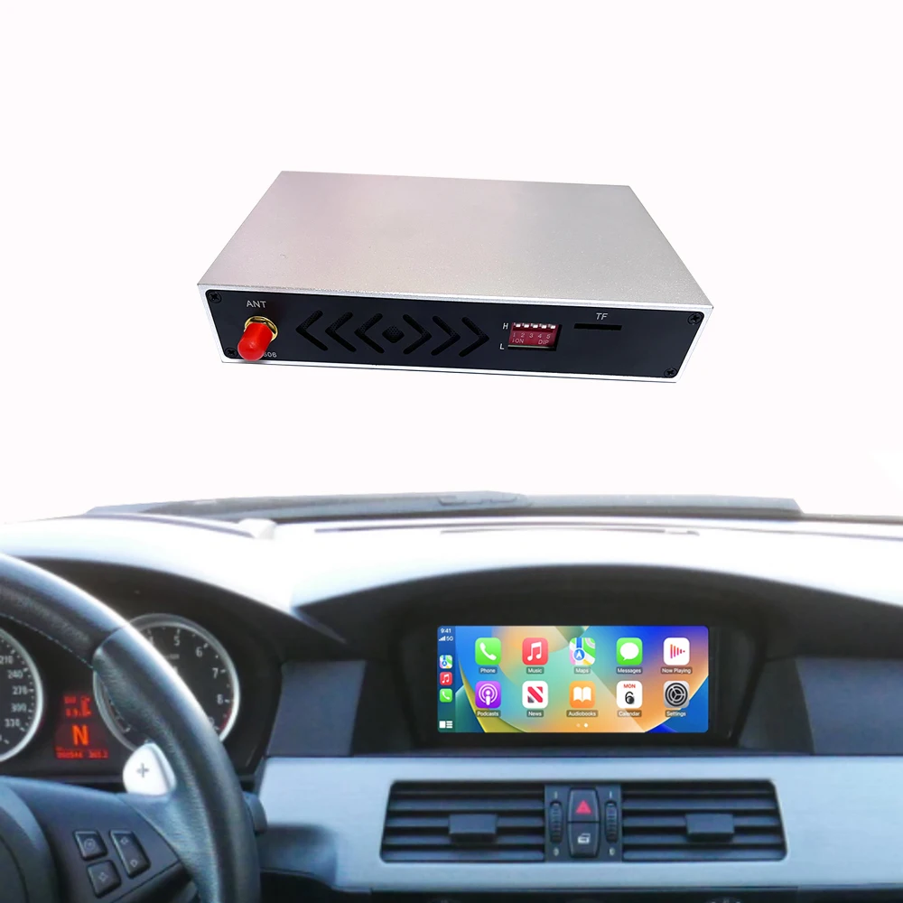 Aux Wireless CarPlay Android Auto CCC 1 3 5 6 Series X5 X6 2005-2008 MINI Mirror Link AirPlay Radio Car Play