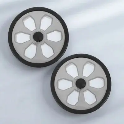 

2Pcs Grocery Cart Wheels Replacement Plastic Foldable Heavy Duty Rolling Trolley Stable Noiseless Wheel Shopping Bag