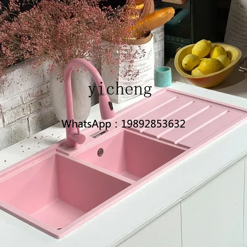 

Vegetable wash basin sink with drain table quartz stone granite kitchen wash basin handmade