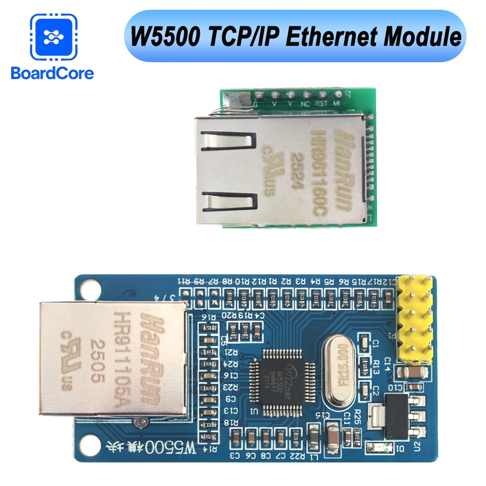 1PC 3.3V W5500 Chip New SPI to LAN/ Ethernet Converter TCP / IP 51 / STM32 microcontroller program over USR-ES1 W5100