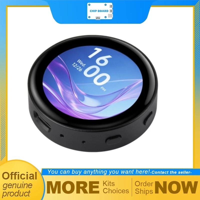 

Waveshare ESP32-S3 round AMOLED dev board, 1.43" 466×466 touch screen, 240MHz dual-core, AI voice interaction