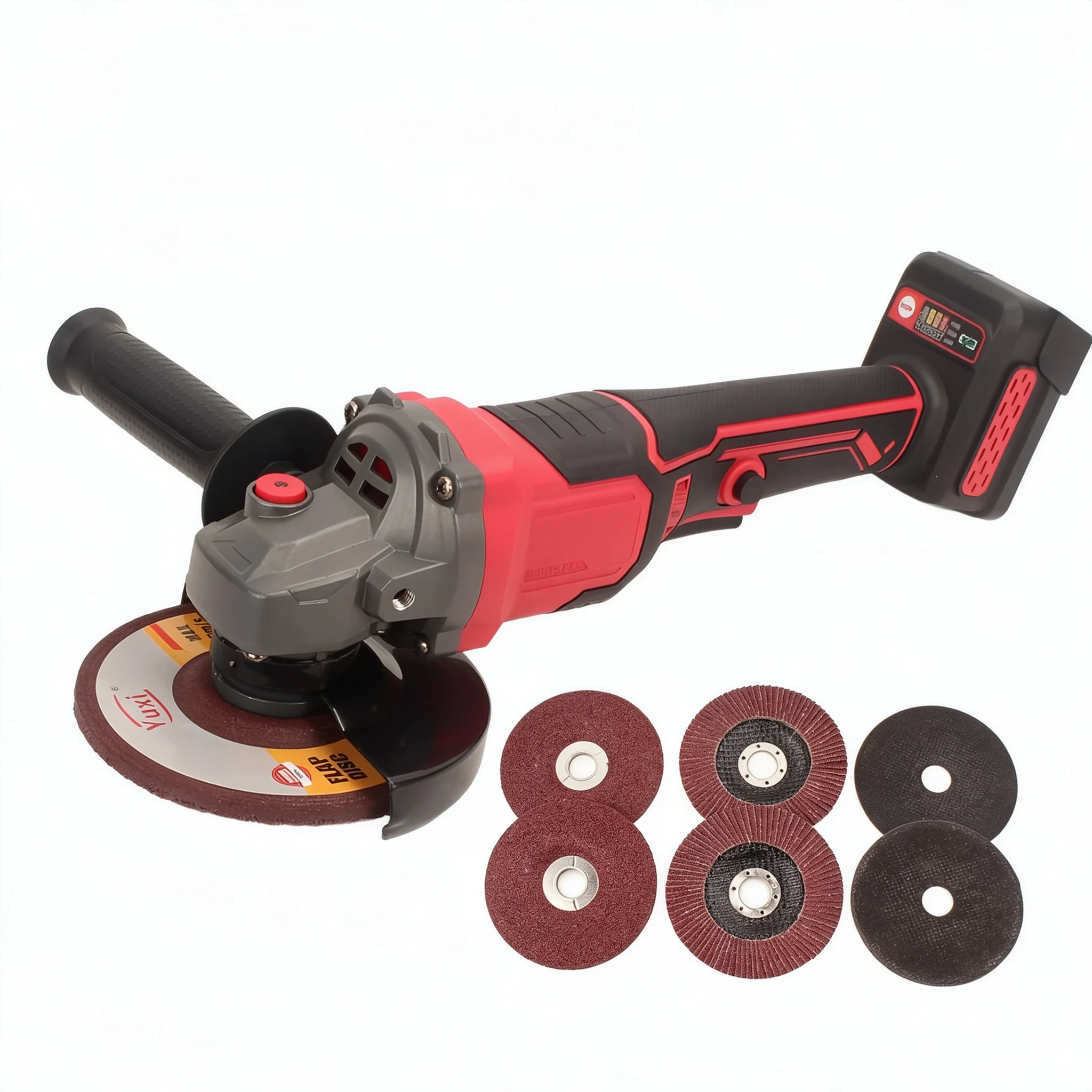 M18 Brushless 125mm M14 Cordless Electric Angle Grinder - Cutting Machine Power Tools Compatible with MILWAUKEE M18 Battery Pin