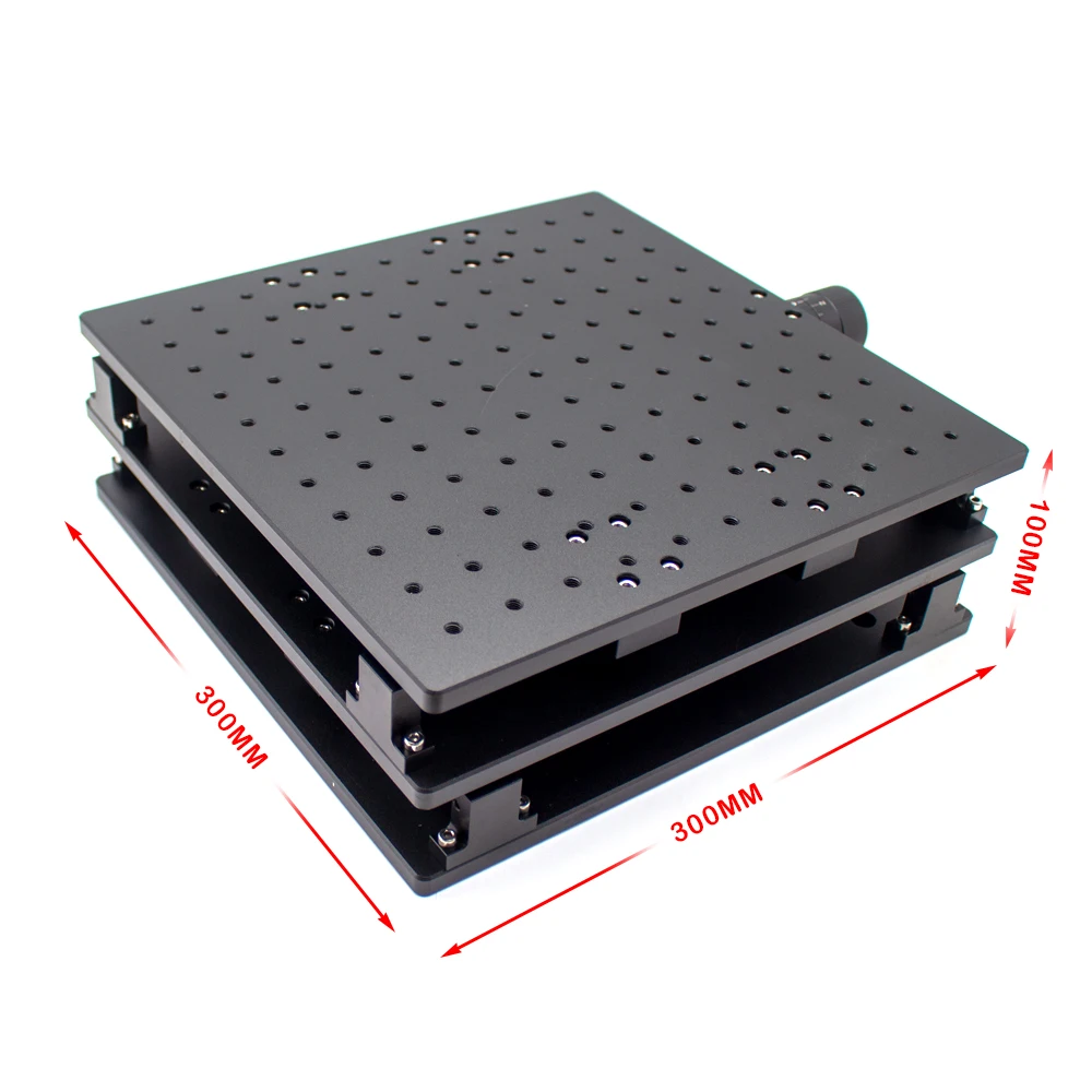 30x30x10CM XY Axis Moving Table Portable Cabinet Case Welding WorkBench For Laser Marking Engraving Machine Optical Experiment