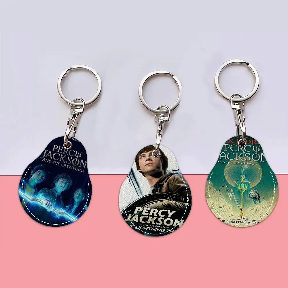 P-Percy J-JacksonS O-Olympians Movie Keyring Access Card Holder Keychain Community Water Drop Proximity Card Protective Case