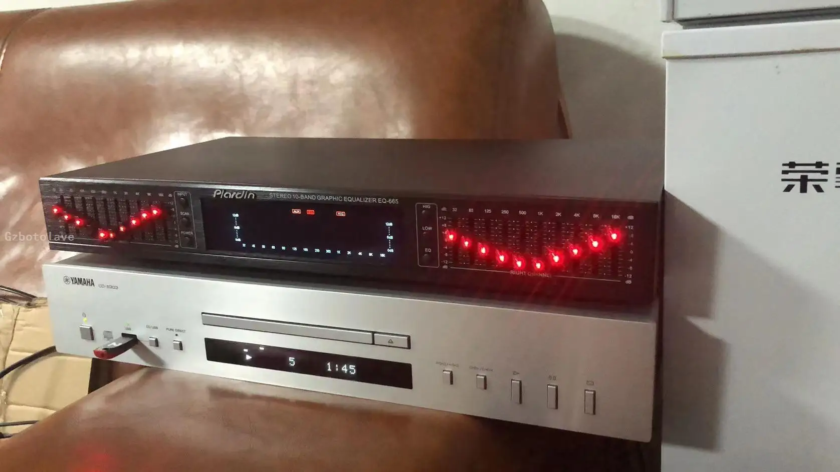 HIFI الرقمية التحكم عن بعد بلوتوث HD مضخم ستيريو EQ التعادل عالية منخفضة التعادل موالف ستيريو المنزل المزدوج 10 قطاعات