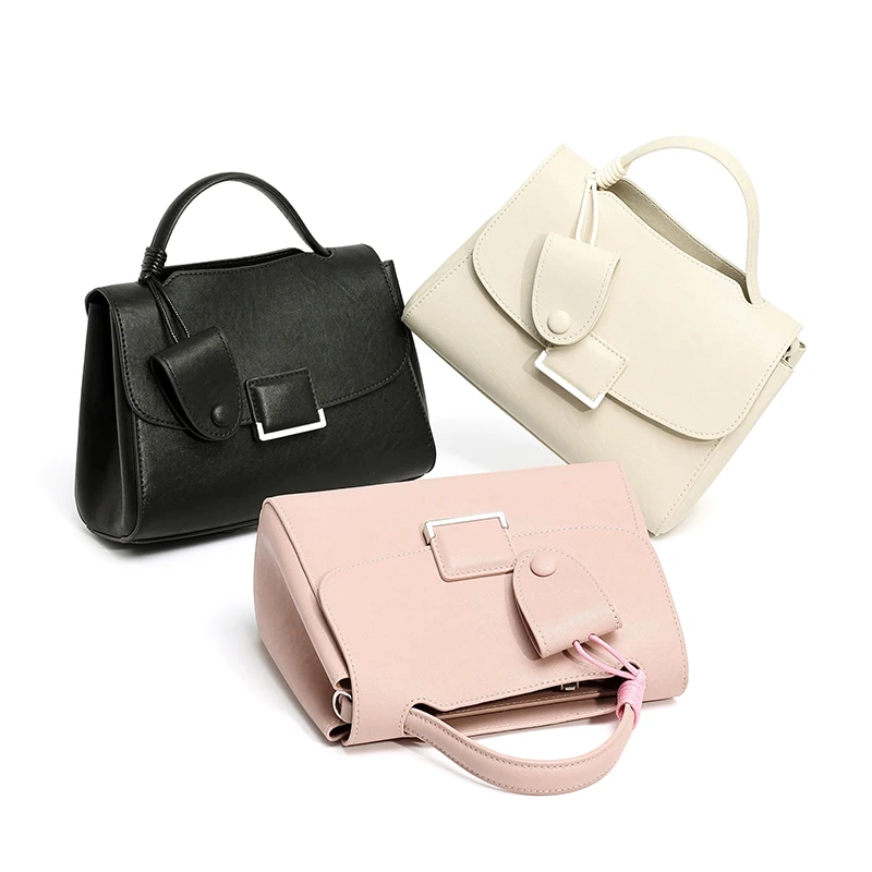 Genuine Leather Women's Crossbody Bag Large Capacity 2026 New Fashion High-End Feel Handbag Flip Cover Single Shoulder Bag
