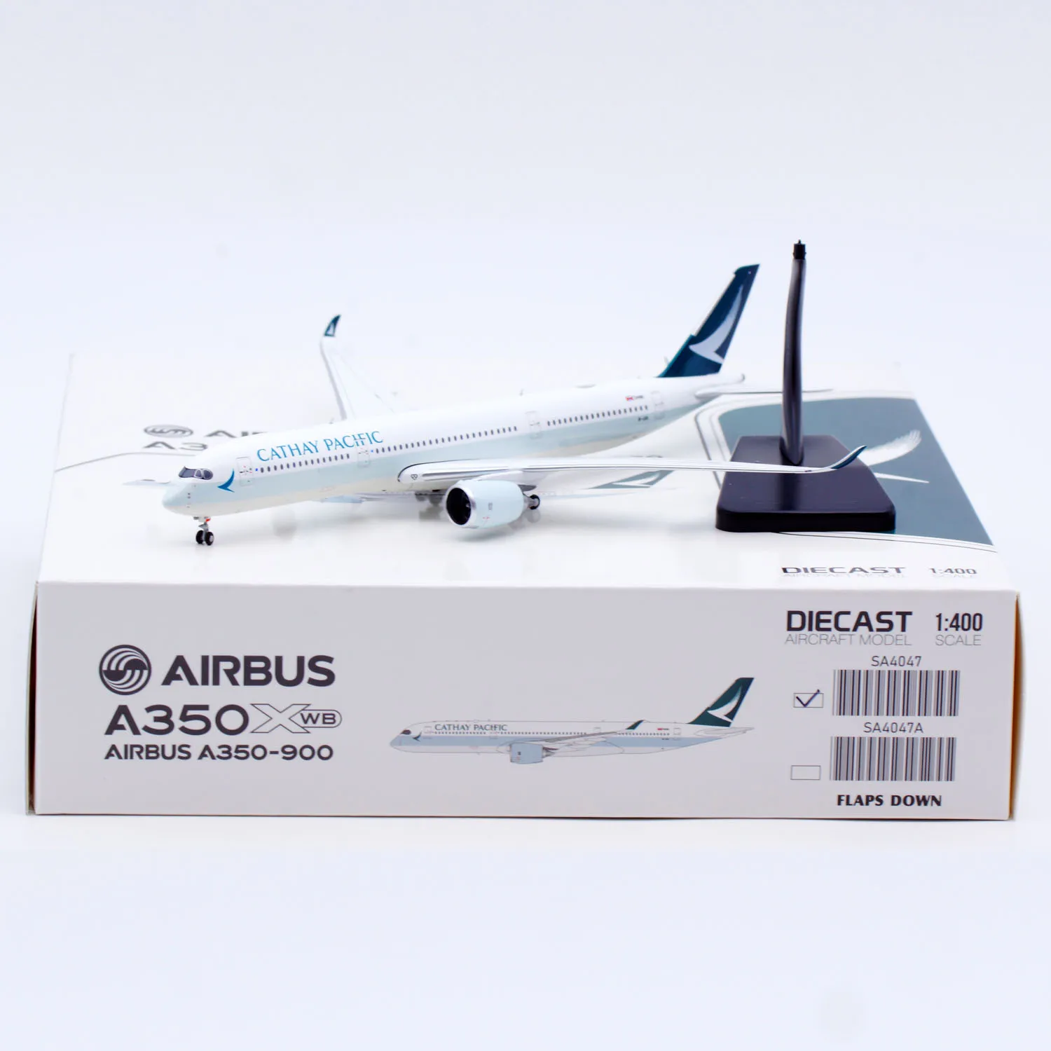 

SA4047 Коллекционный самолет из сплава в подарок JC Wings 1:400 Cathay Pacific Airbus A350-900, литой под давлением самолет, модель реактивного самолета B-LRX с подставкой