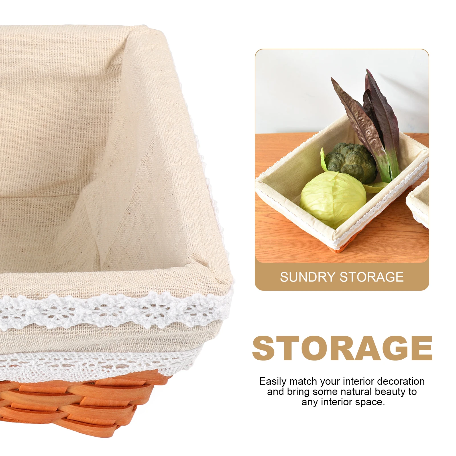 

Multipurpose Rattan Basket Storage Baskets Bedroom Living Room Clothes Storage Basket Closet ganizer Container